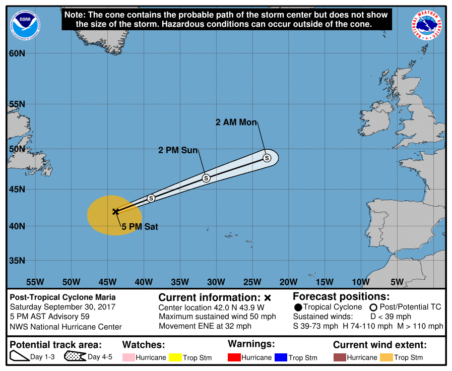 Hurricane Maria strengthening, Jose nearing. U.S. on watch