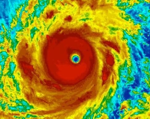 Typhoon Mangkhut satellite image