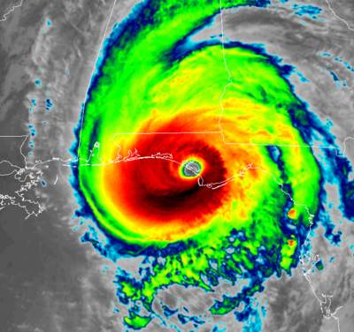 Hurricane Michael IR satellite image from RAMMB-CIRA