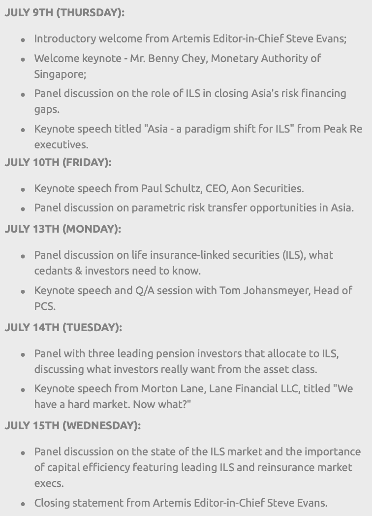 Announcing the schedule for our virtual ILS Asia conference