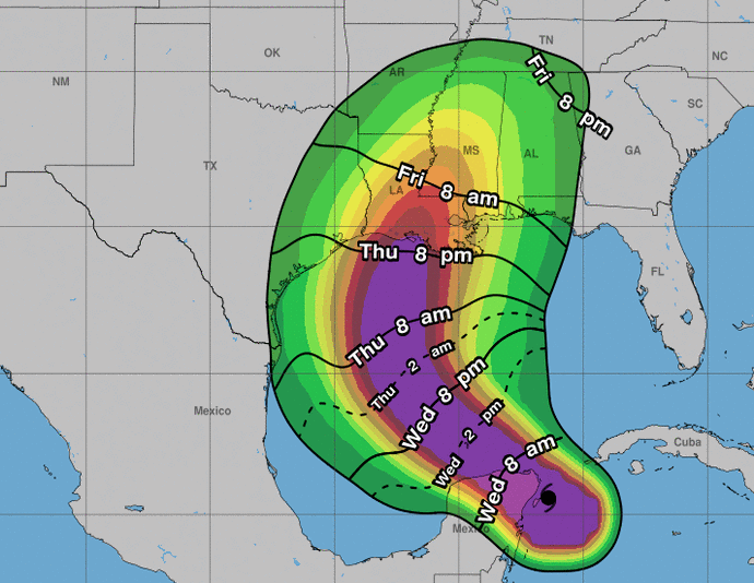 Hurricane Delta onshore insured losses up to $4bn, offshore up to $1bn: RMS