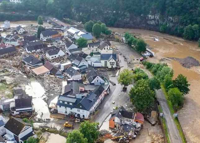Flooding in Germany, photo from Christoph Reichwein - AFP