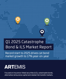 Catastrophe bond ILS market report - Q1 2025