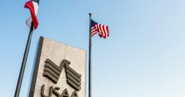 USAA logo flags