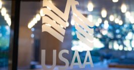 USAA windown sign
