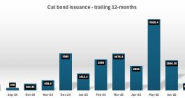 Catastrophe bond issuance - record 12-months