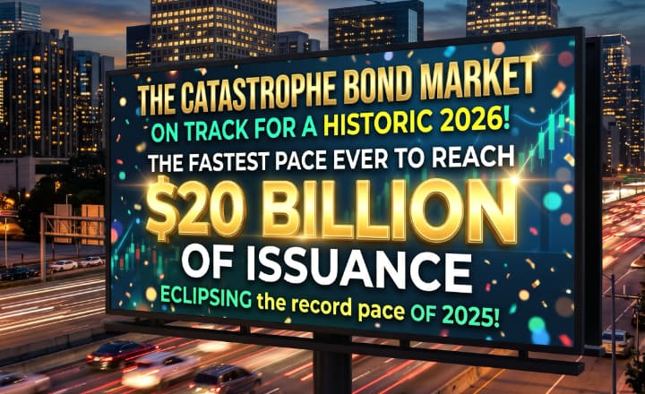 Catastrophe bond market on track to hit $20 billion of issuance at fastest pace ever